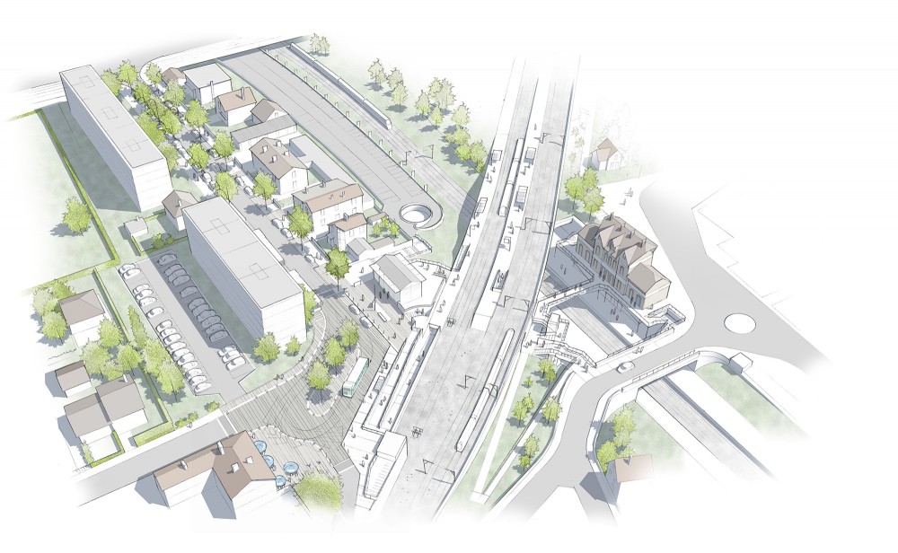 Esquisse niveau Etude préliminaire sur le Pôle Gare Epinay-sur-Seine- Orgemont