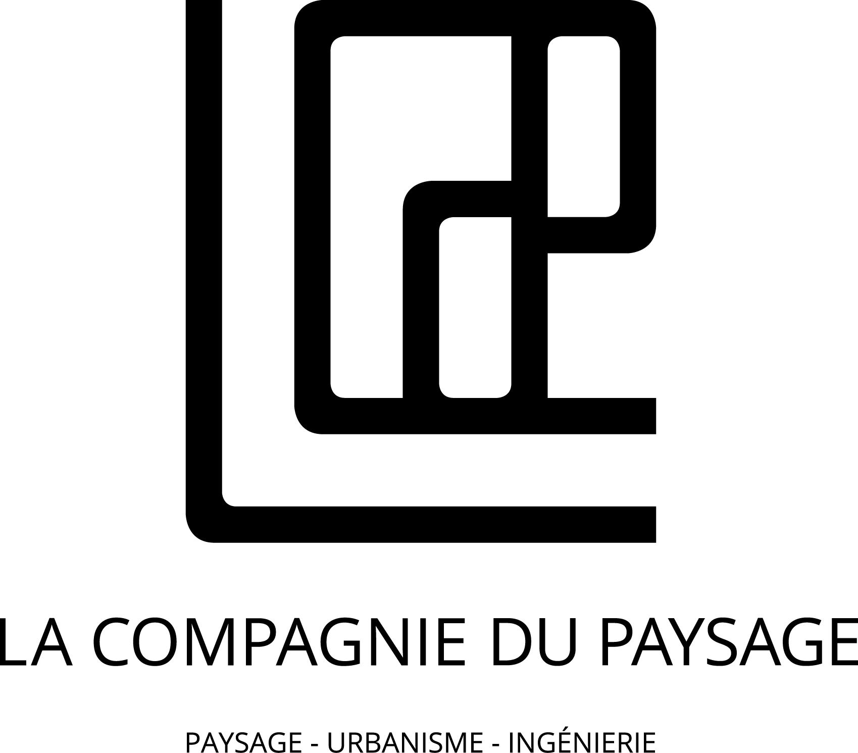Logo La Compagnie du Paysage centré Noir