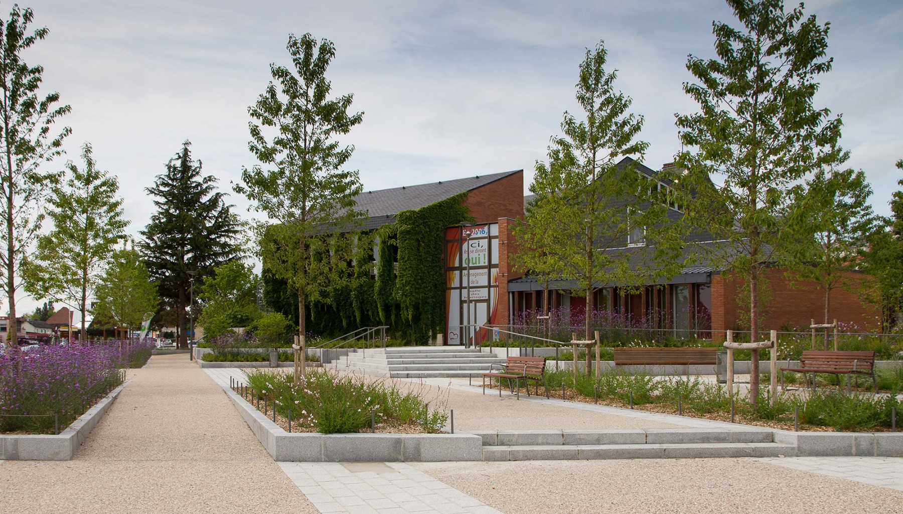 Ecocœur de ville de NotreDamedeGravenchon La Compagnie du Paysage
