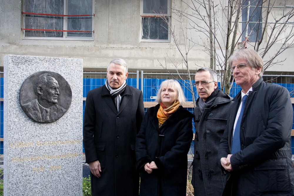 Inauguration de la Stèle Gilbert Bonnemaison