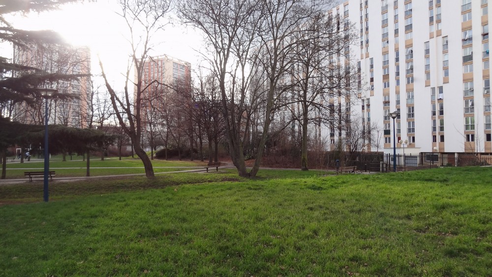 Vue sur l'actuel parc Diderot à Pantin