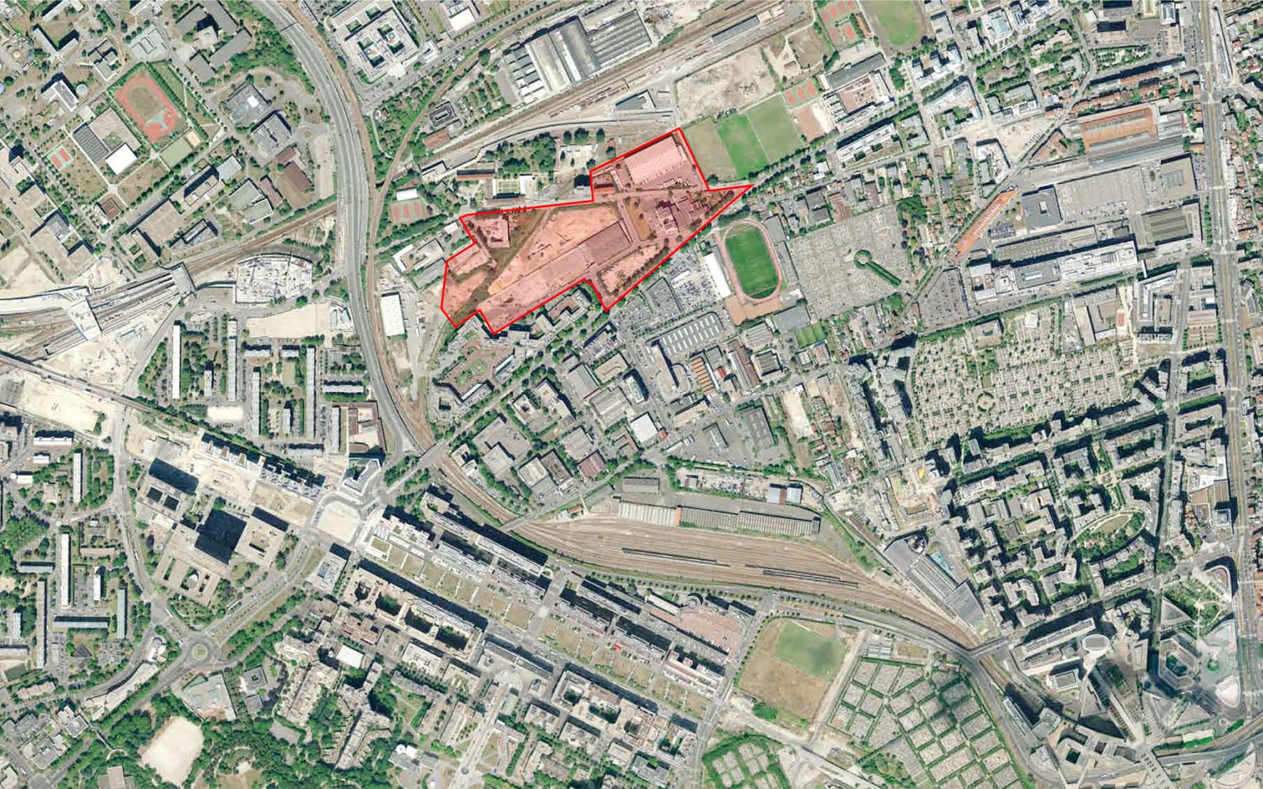 Périmètre opérationnel du secteur Hanriot de la Zac des Groues à Nanterre