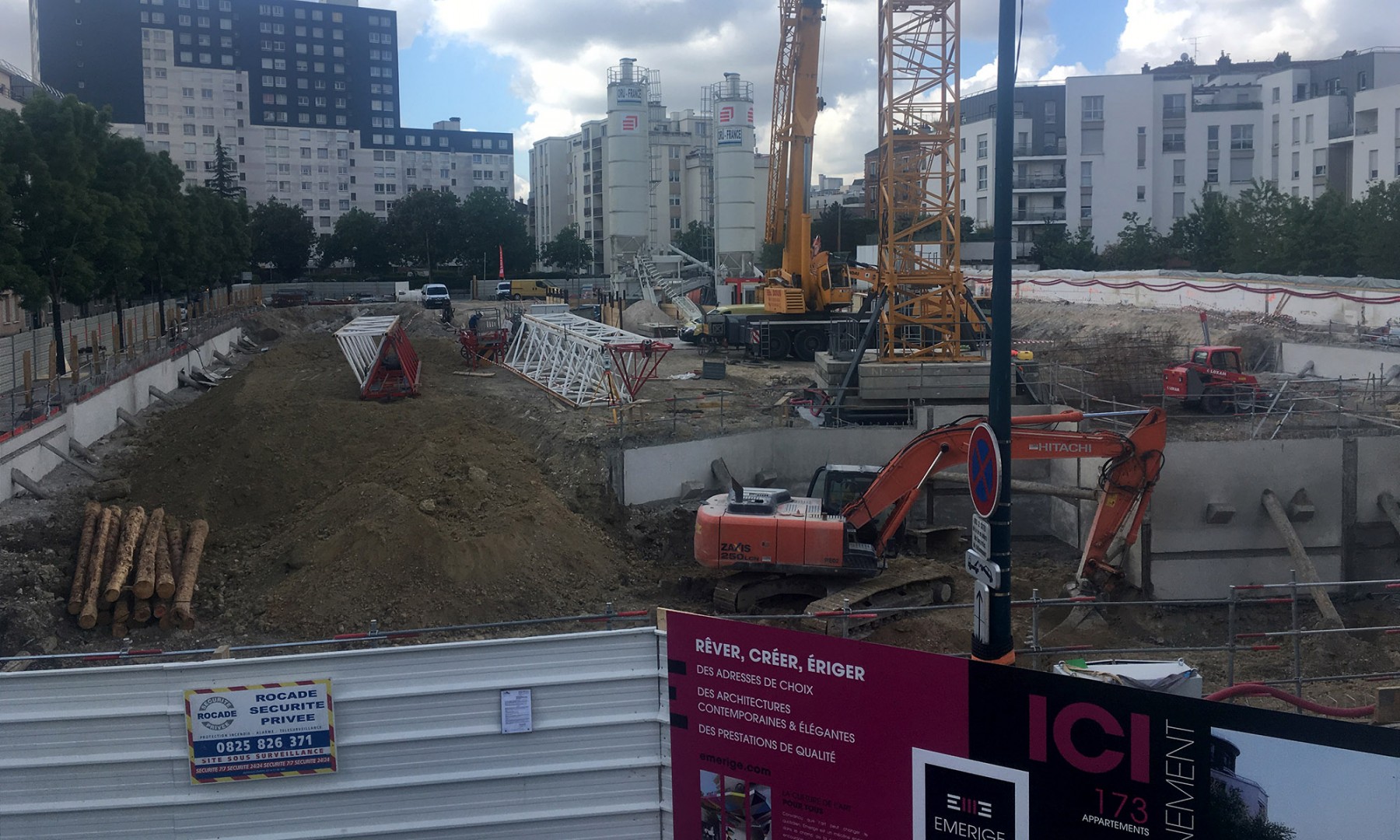 Début des travaux - opération Canal à Pantin