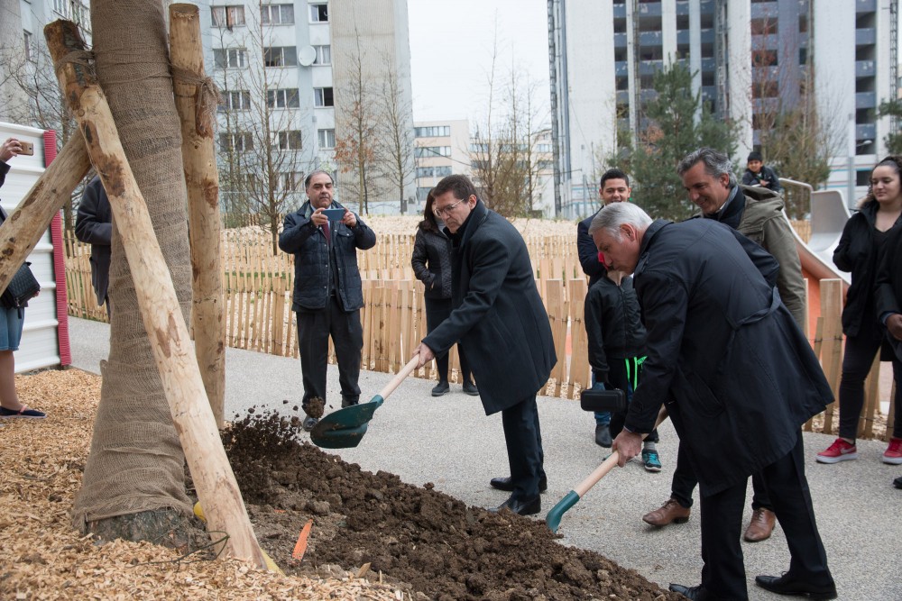 Inauguration du Jardin de Mevaseret Zion à Epinay-sur-Seine