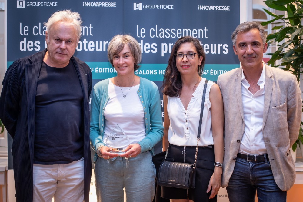 De gauche à droite : Edouard François, architecte (maison Edouard François), Virginie Leroy, directrice générale de l'immobilier résidentiel et des régions (Vinci Immobilier), Nathalie Melin et Jean-Frédéric Gay, paysagistes concepteurs (La Compagnie du Paysage)